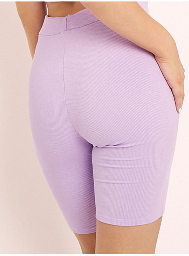 Colette Ribbed Bodycon Short - Fashion Pov