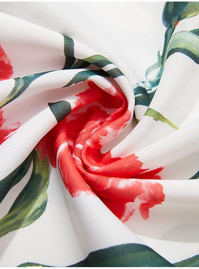 Daisy Flower Sleeveless Midi Dress - Fashion Pov