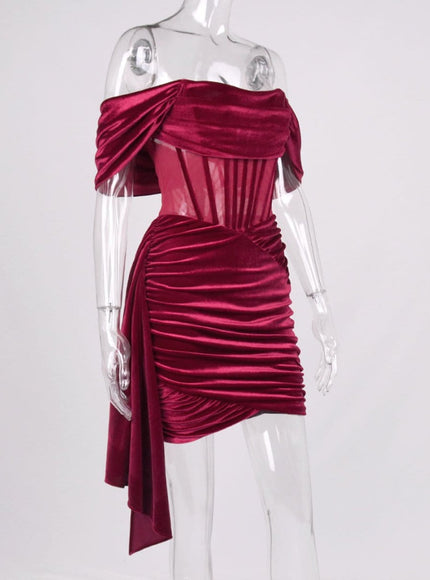 Danielle Off Shoulder Bodycon Mini Dress - Fashion Pov
