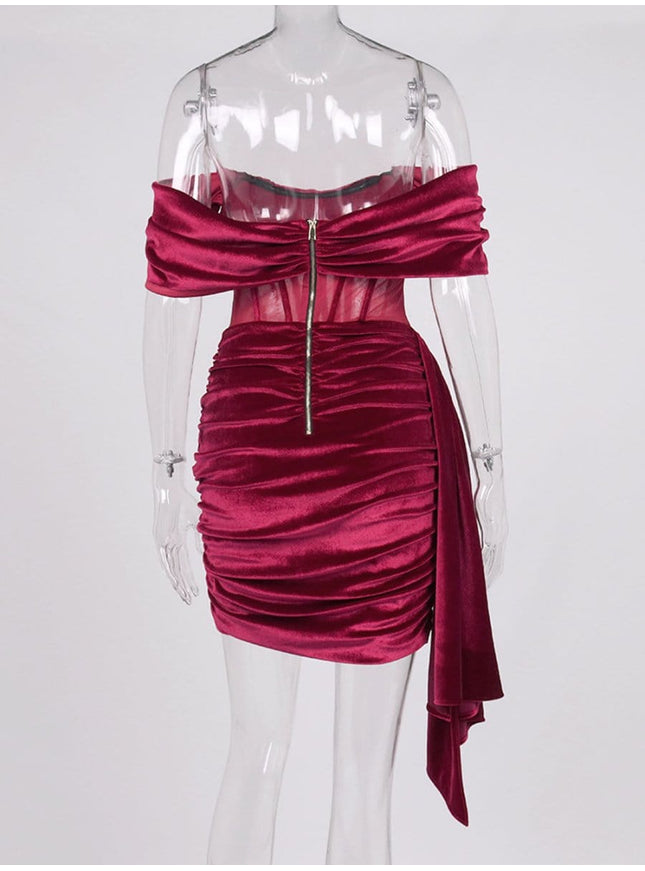 Danielle Off Shoulder Bodycon Mini Dress - Fashion Pov