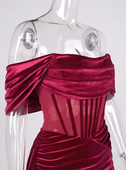 Danielle Off Shoulder Bodycon Mini Dress - Fashion Pov