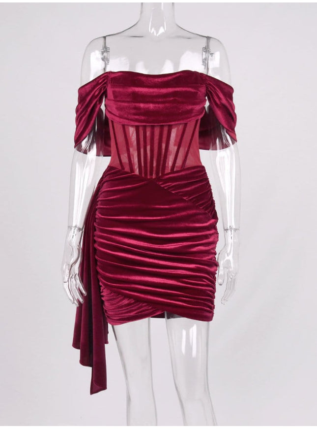 Danielle Off Shoulder Bodycon Mini Dress - Fashion Pov