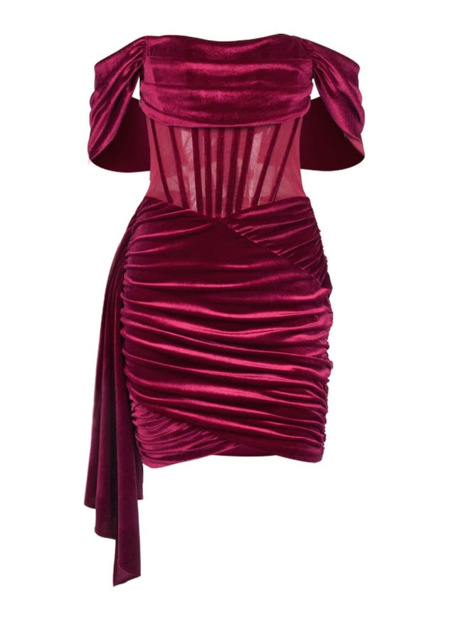 Danielle Off Shoulder Bodycon Mini Dress - Fashion Pov