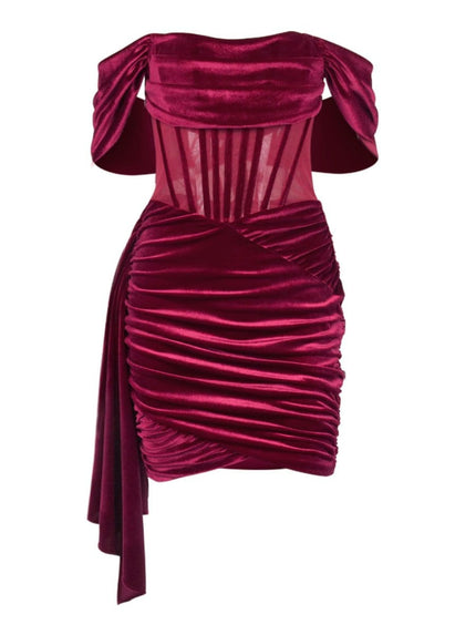 Danielle Off Shoulder Bodycon Mini Dress - Fashion Pov