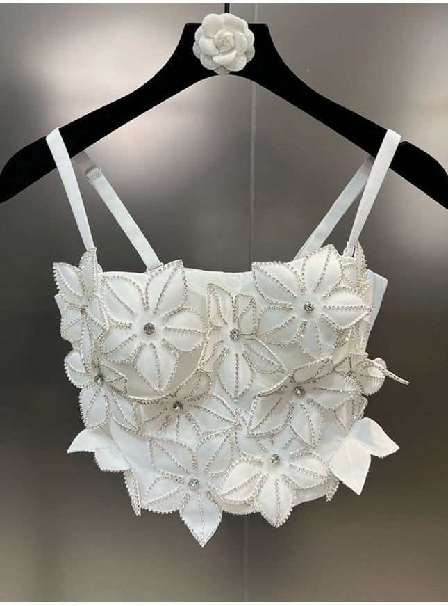 Deborah Sleeveless Diamond Top - Fashion Pov