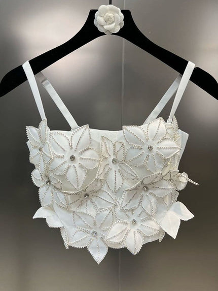 Deborah Sleeveless Diamond Top - Fashion Pov