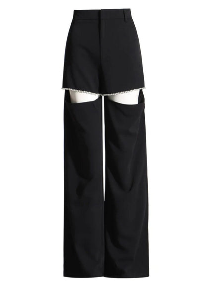 Dillon Diamond Hollow Out Pant - Fashion Pov