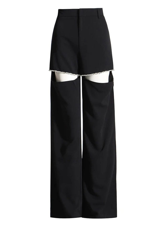 Dillon Diamond Hollow Out Pant - Fashion Pov