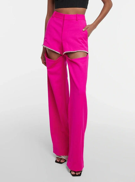 Dillon Diamond Hollow Out Pant - Fashion Pov