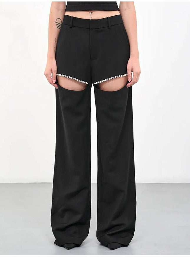 Dillon Diamond Hollow Out Pant - Fashion Pov
