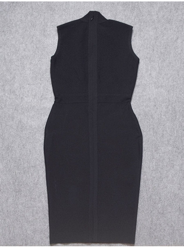 Elaine Sleeveless Bodycon Midi Dress - Fashion Pov