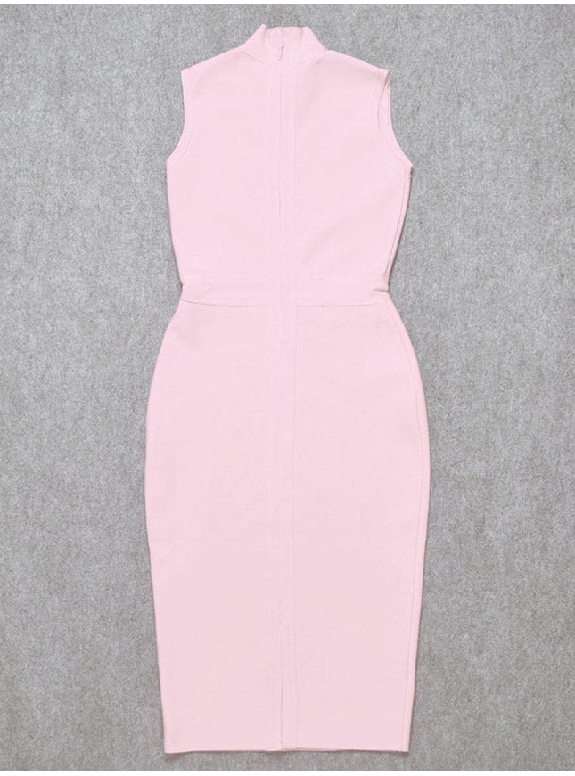 Elaine Sleeveless Bodycon Midi Dress - Fashion Pov