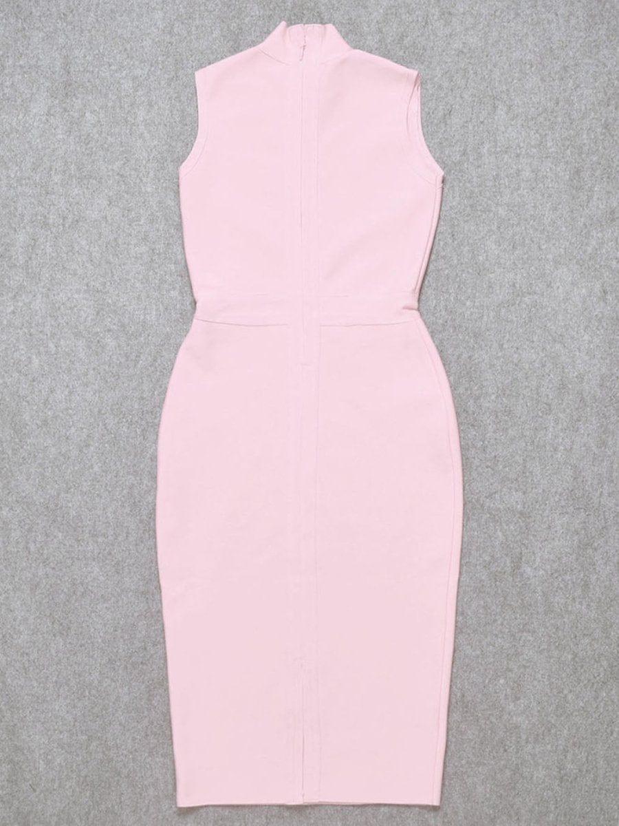 Elaine Sleeveless Bodycon Midi Dress - Fashion Pov