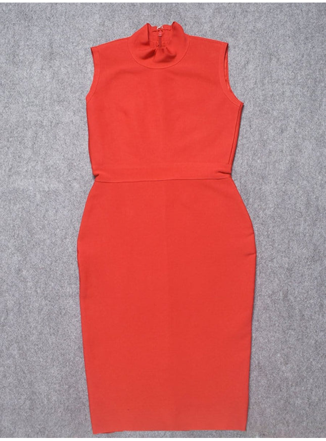 Elaine Sleeveless Bodycon Midi Dress - Fashion Pov