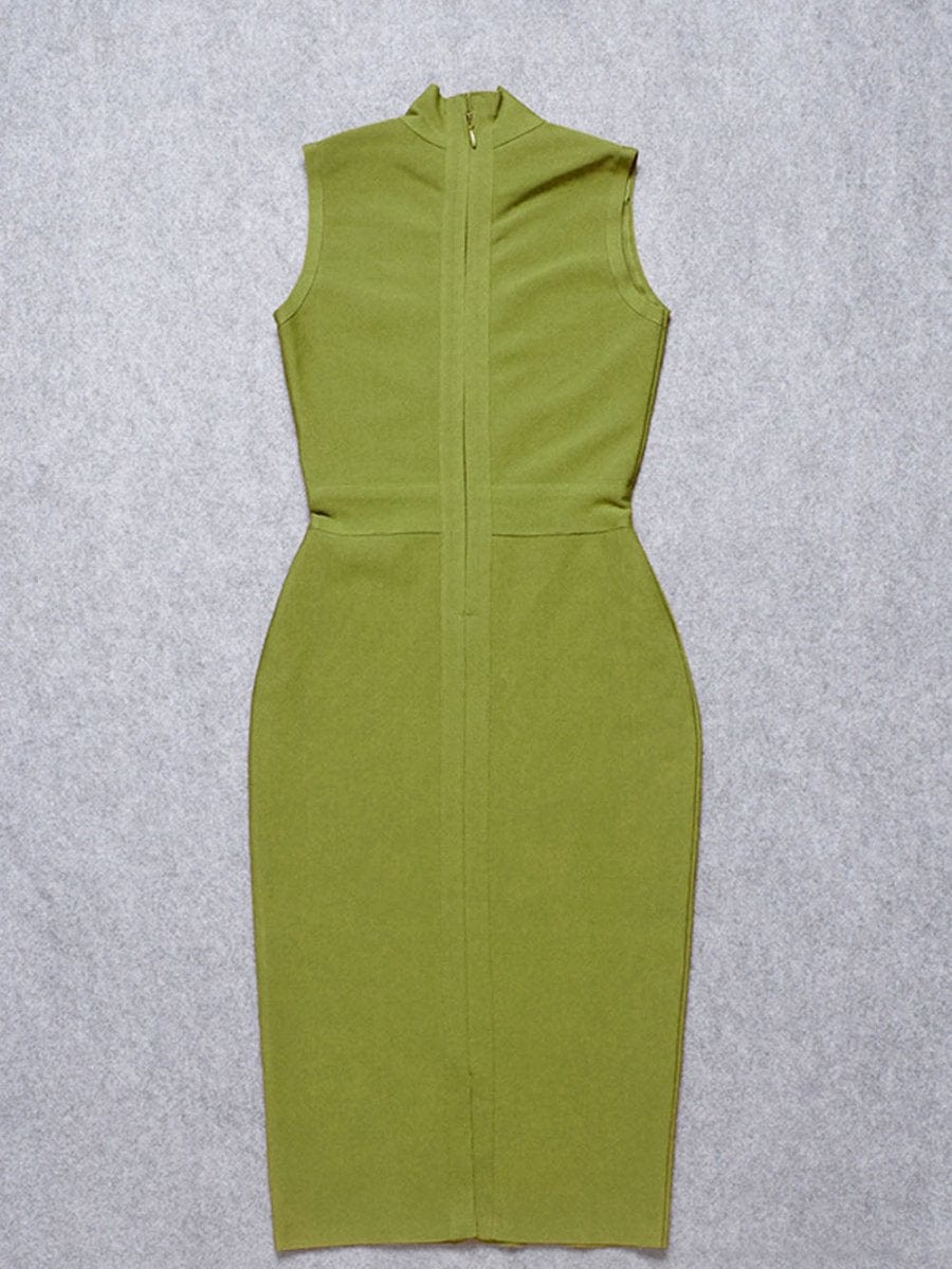 Elaine Sleeveless Bodycon Midi Dress - Fashion Pov