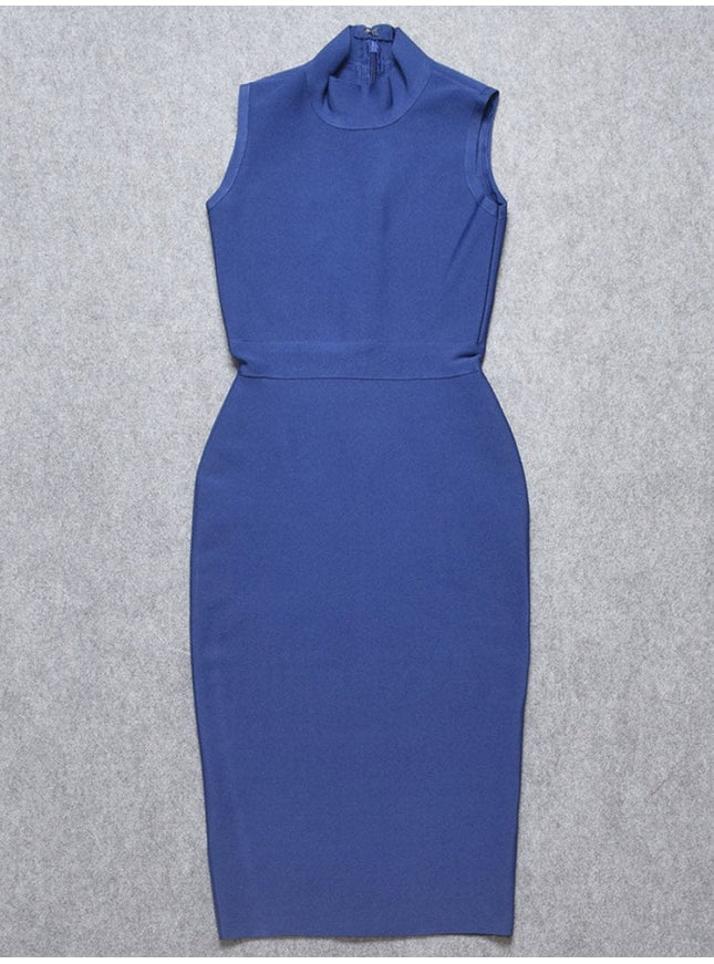Elaine Sleeveless Bodycon Midi Dress - Fashion Pov