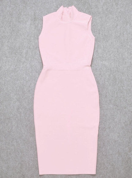 Elaine Sleeveless Bodycon Midi Dress - Fashion Pov