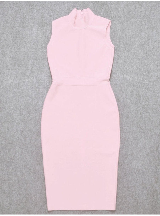 Elaine Sleeveless Bodycon Midi Dress - Fashion Pov
