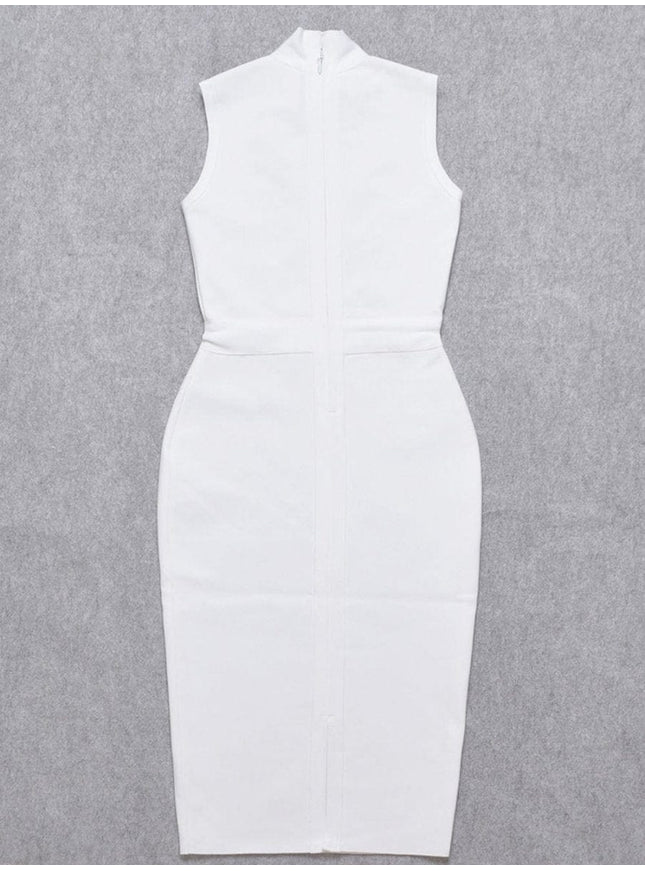 Elaine Sleeveless Bodycon Midi Dress - Fashion Pov
