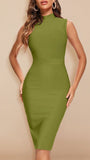 Elaine Sleeveless Bodycon Midi Dress - Fashion Pov
