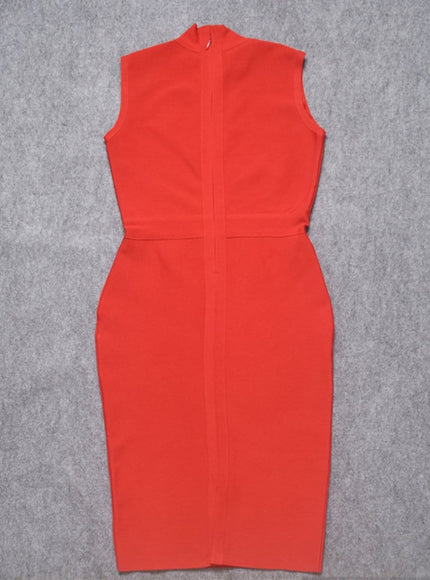 Elaine Sleeveless Bodycon Midi Dress - Fashion Pov