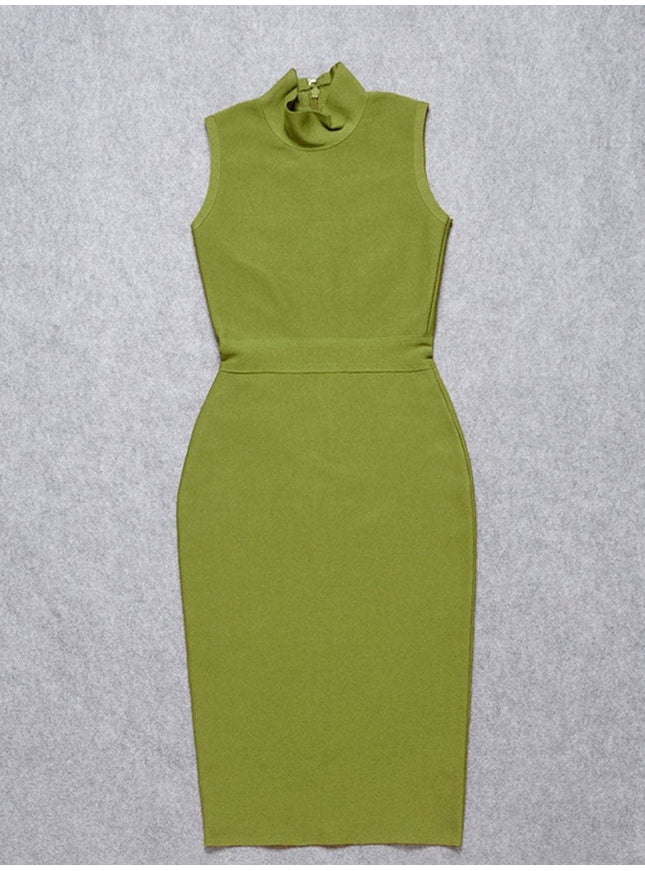 Elaine Sleeveless Bodycon Midi Dress - Fashion Pov