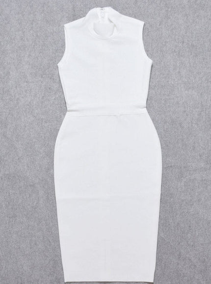 Elaine Sleeveless Bodycon Midi Dress - Fashion Pov