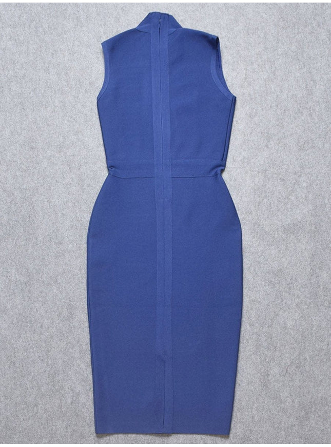Elaine Sleeveless Bodycon Midi Dress - Fashion Pov