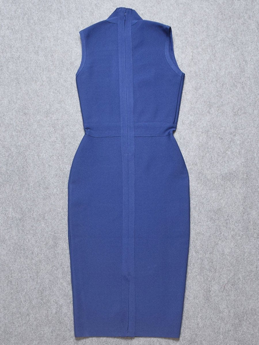 Elaine Sleeveless Bodycon Midi Dress - Fashion Pov