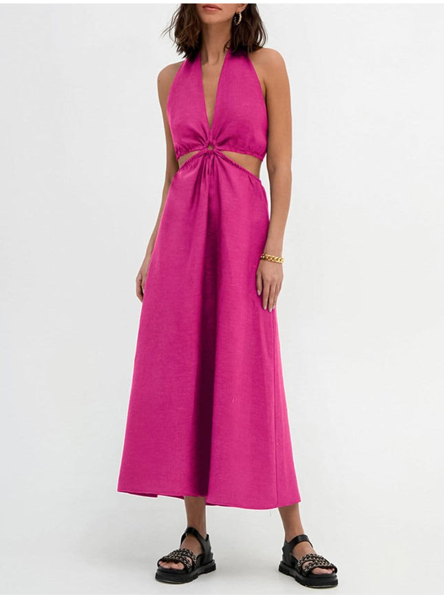 Elia Sleeveless Hollow Out Dress - Fashion Pov