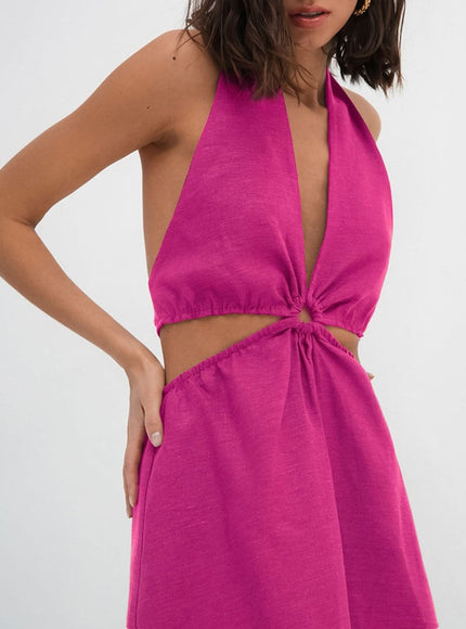 Elia Sleeveless Hollow Out Dress - Fashion Pov