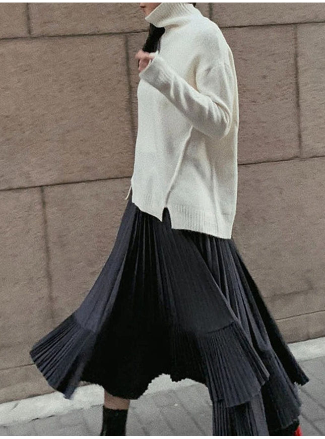 Elle Pleated Casual Skirt - Fashion Pov