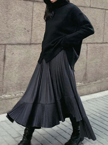 Elle Pleated Casual Skirt - Fashion Pov