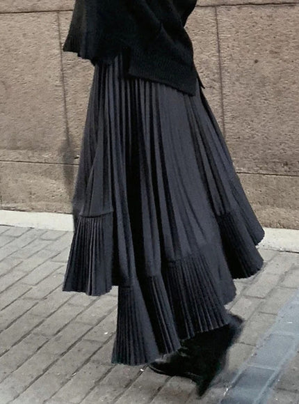 Elle Pleated Casual Skirt - Fashion Pov