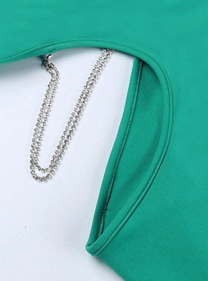 Ellen Diamond Chain Mini Dress - Fashion Pov