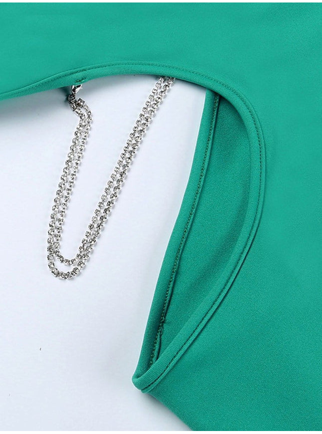 Ellen Diamond Chain Mini Dress - Fashion Pov
