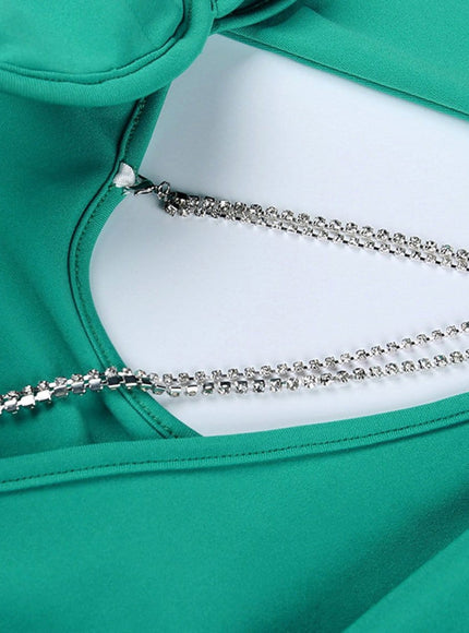 Ellen Diamond Chain Mini Dress - Fashion Pov
