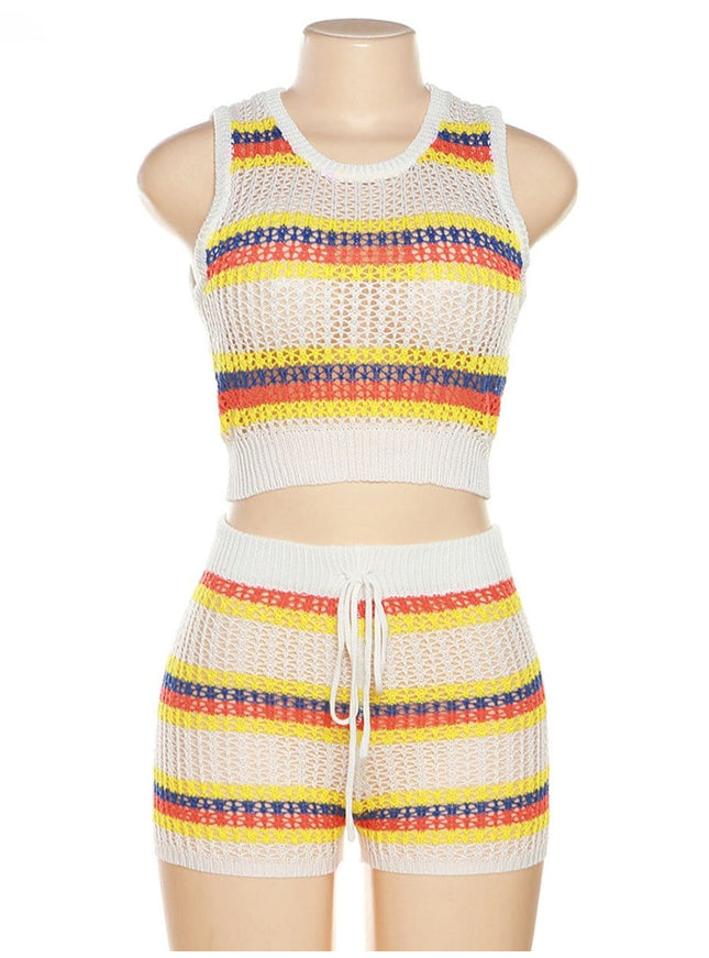 Elliot Knitted Top & Short Set - Fashion Pov