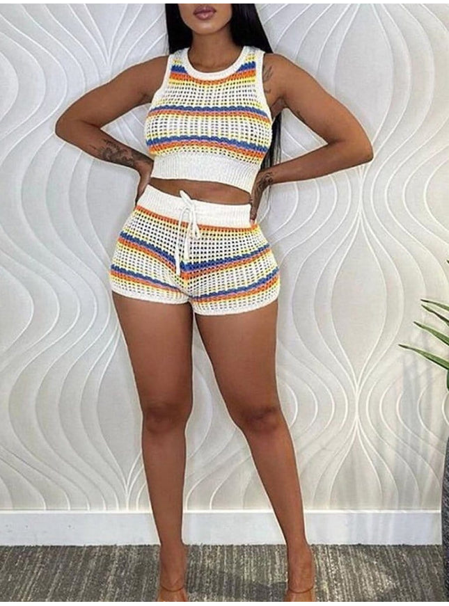 Elliot Knitted Top & Short Set - Fashion Pov