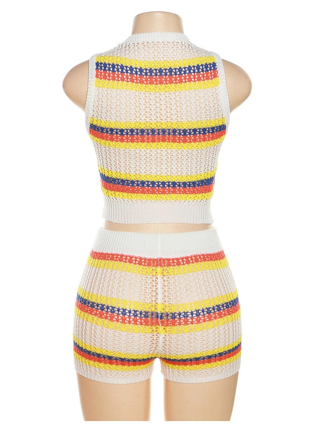 Elliot Knitted Top & Short Set - Fashion Pov
