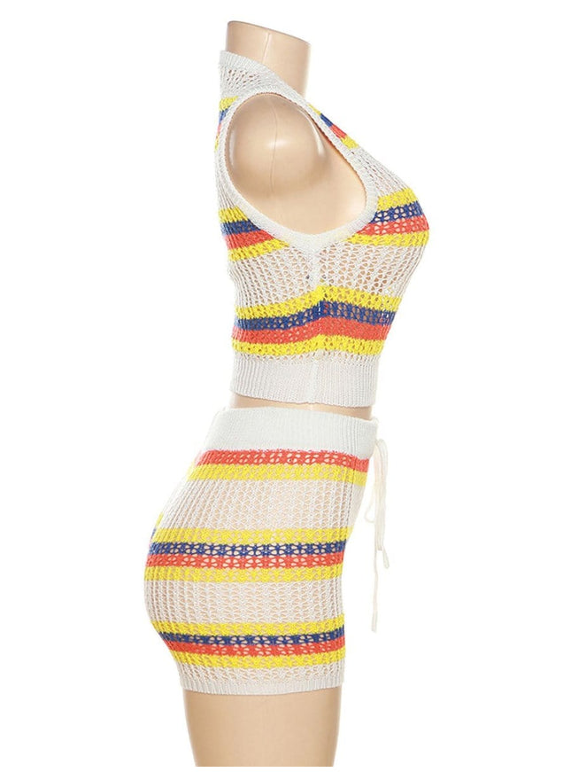 Elliot Knitted Top & Short Set - Fashion Pov