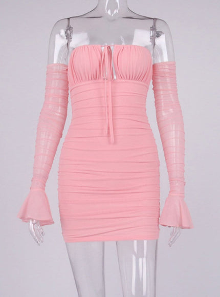 Elodie Off Shoulder Mini Dress - Fashion Pov