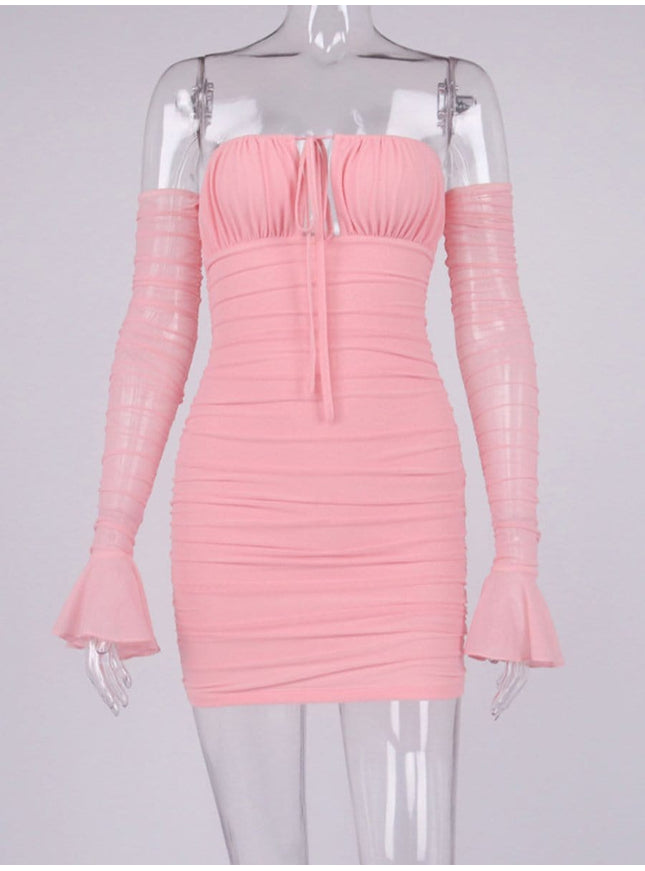 Elodie Off Shoulder Mini Dress - Fashion Pov
