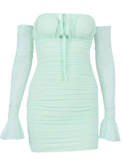 Elodie Off Shoulder Mini Dress - Fashion Pov