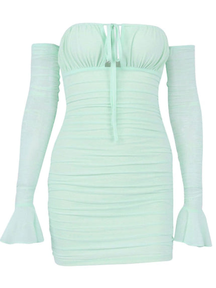 Elodie Off Shoulder Mini Dress - Fashion Pov
