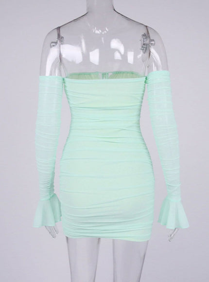 Elodie Off Shoulder Mini Dress - Fashion Pov