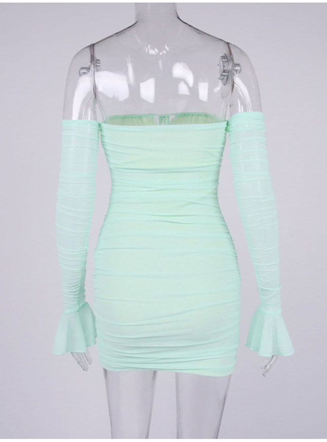 Elodie Off Shoulder Mini Dress - Fashion Pov