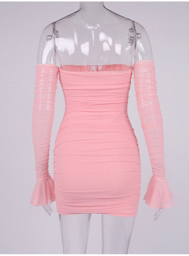 Elodie Off Shoulder Mini Dress - Fashion Pov