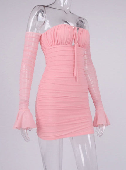 Elodie Off Shoulder Mini Dress - Fashion Pov
