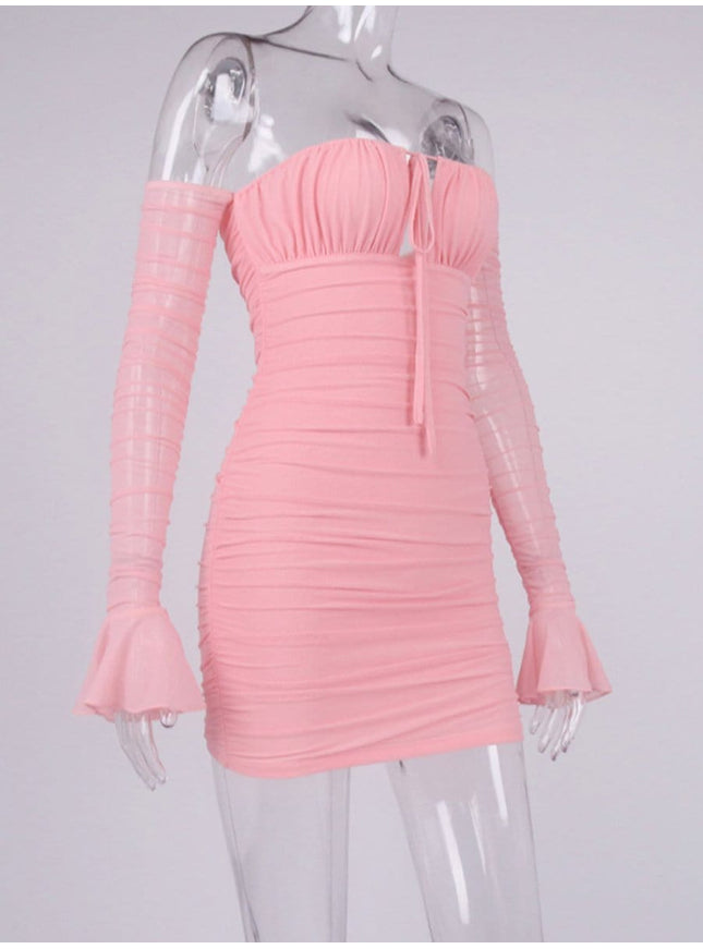 Elodie Off Shoulder Mini Dress - Fashion Pov